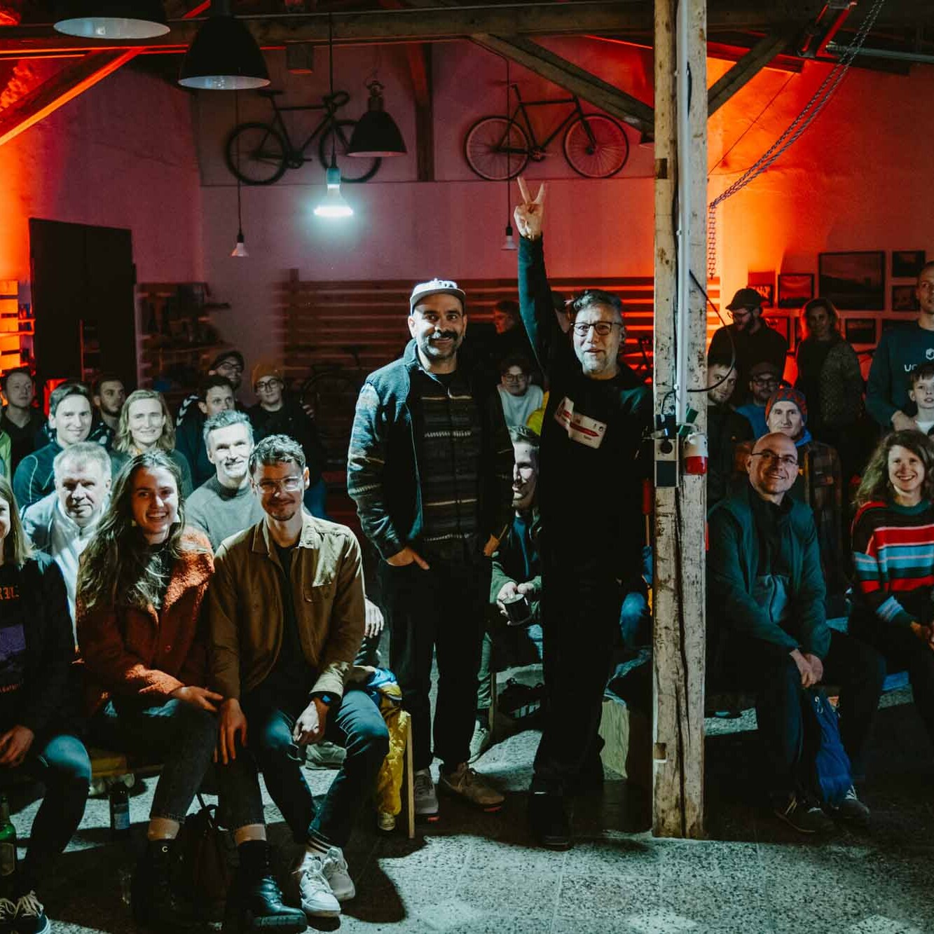 veloheld discussion session on bikepacking – group photo