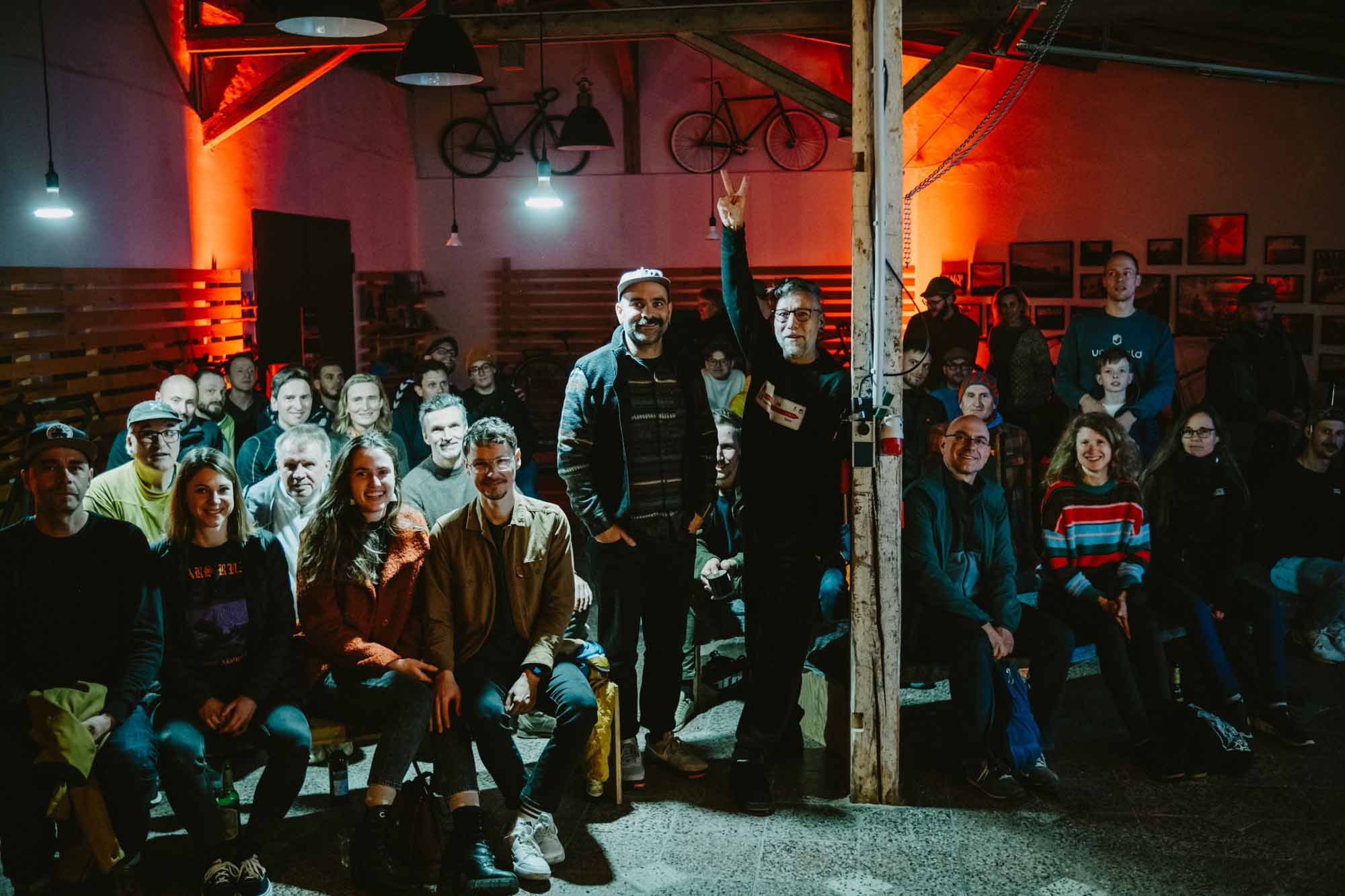 veloheld discussion session on bikepacking – group photo