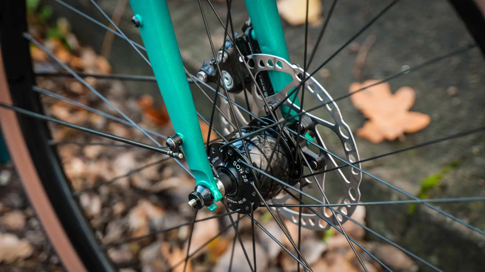 veloheld.alleyX Tourist Prepare Detailed view Brake disc and hub