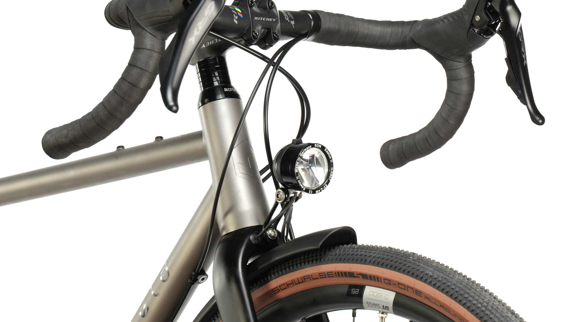 SON Frontleuchte am veloheld.iconX Titan Tourist